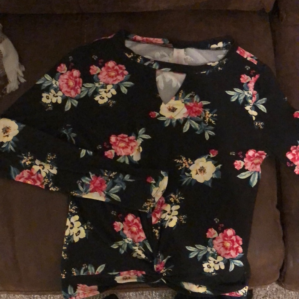 Long sleeve floral shirt
